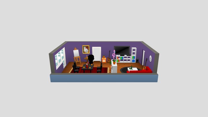 Living room test 3D Model