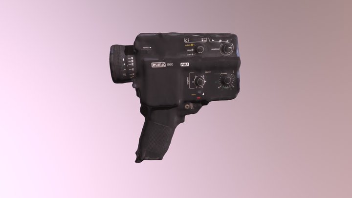 Super 8 Camera 3D Model