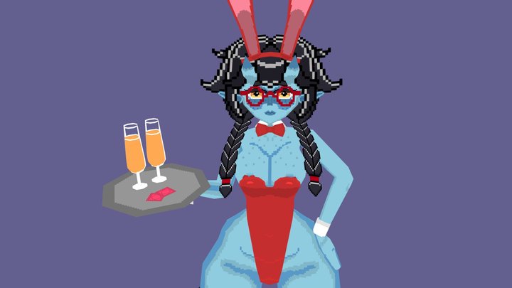 Oni girl 3D Model