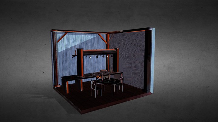 barzinho medieval 3D Model