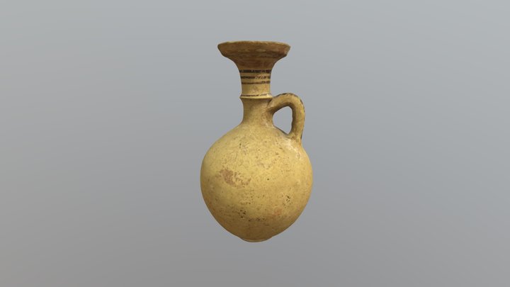 43 Cypriot white-painted ware aryballos 3D Model