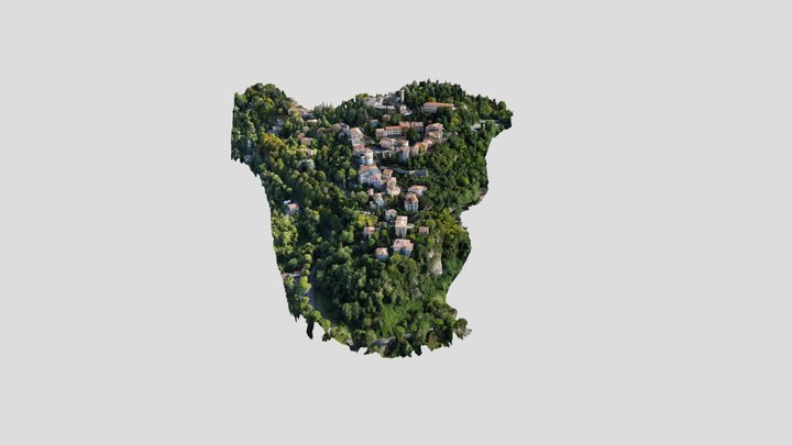 Tossignano - simple aerial view 3D Model