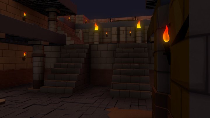 Egyptian Dungeon 3D Model