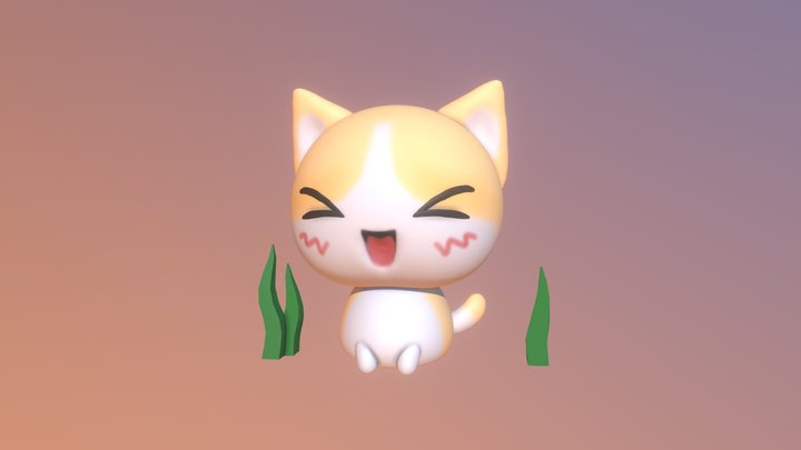 Cute Cat 3D Model