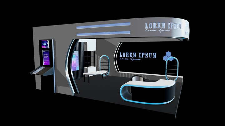 EXHIBITION STAND 3D Model