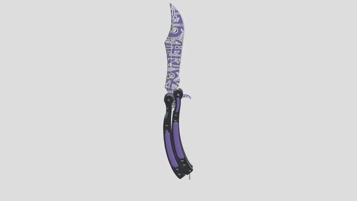 Butterfly Knife | Freehand 3D Model
