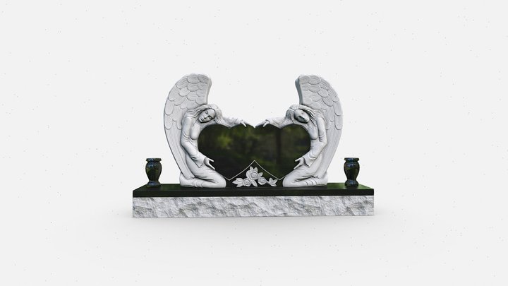 概设 Two Angel Statue(12-12-2024)#1008 3D Model