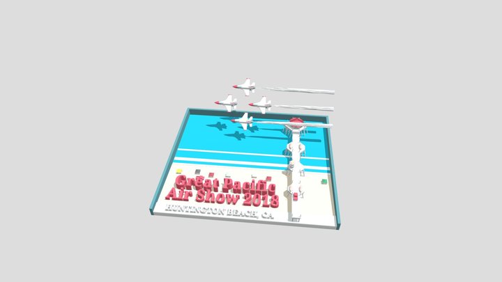 Huntington Beach Airshow 3D Model