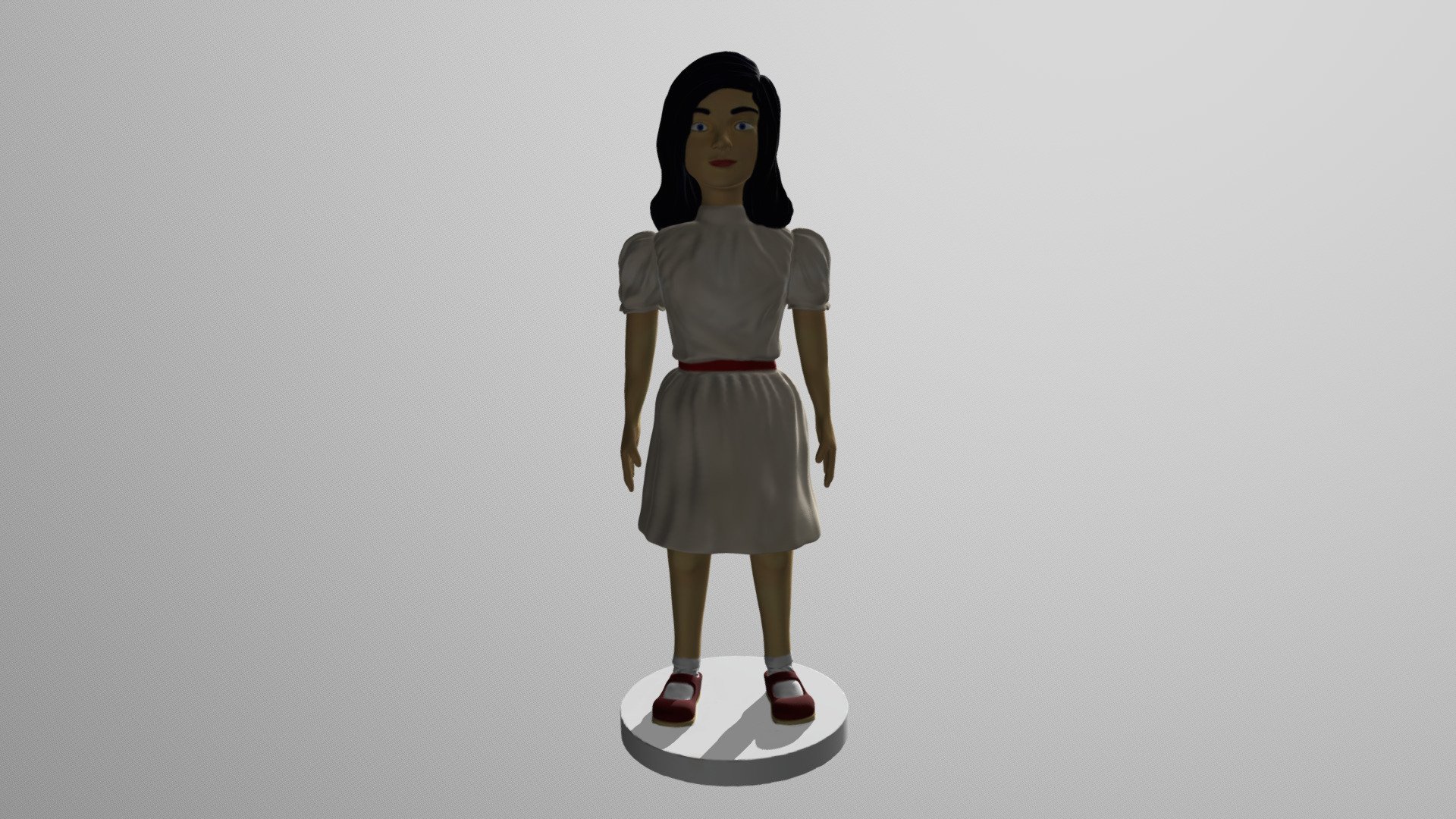 Girl 2K Text — Sketchfab embed 3D viewer