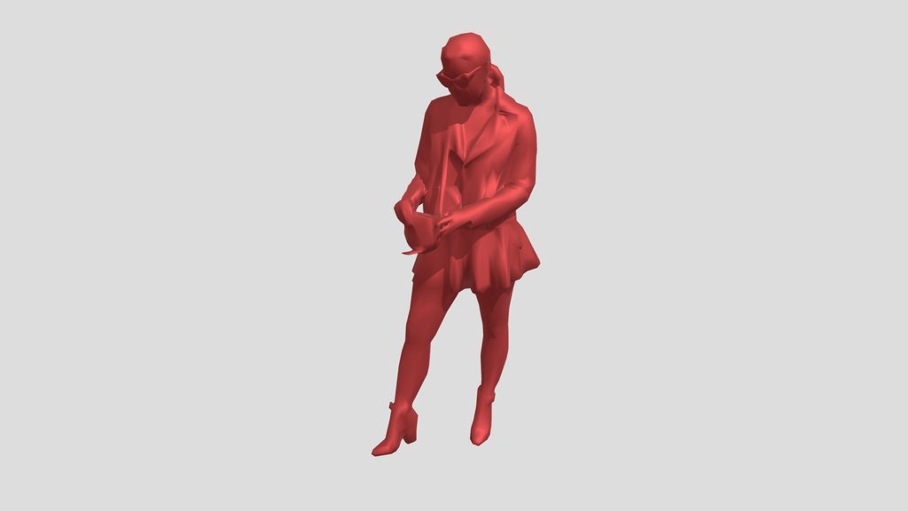 Lowpoly Female Standing
