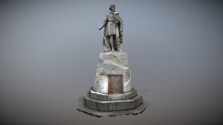 King Alfred Statue 3D Model