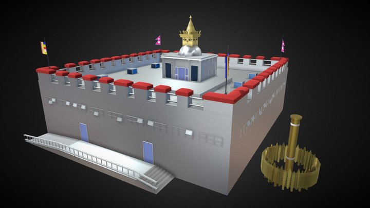 Maya Devi Temple - Lumbini, Nepal 3D Model