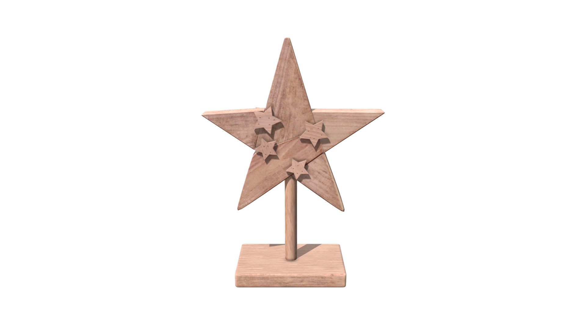 Wooden Star v1.1 - 3D model by notacat (@iamnotacat) [6e5896a] - Sketchfab