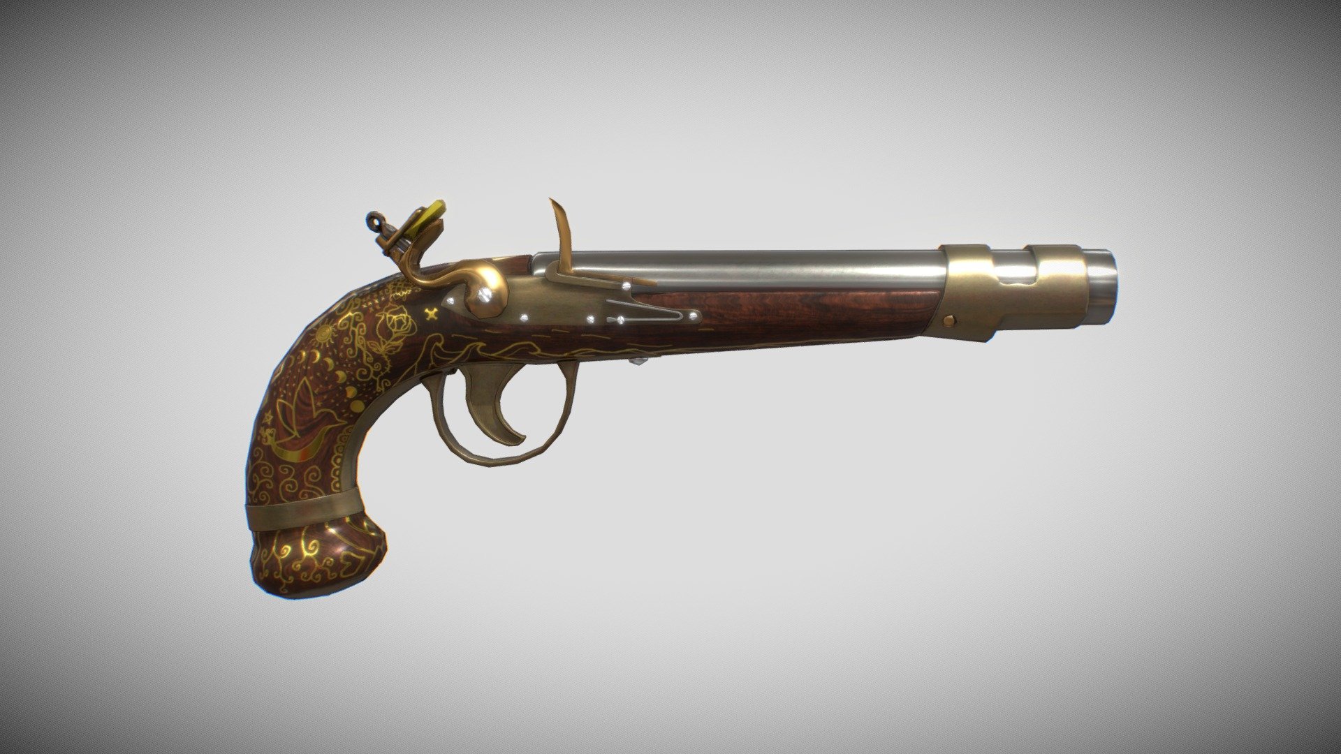 Flintlock - Download Free 3D model by DX2 [6e5974d] - Sketchfab