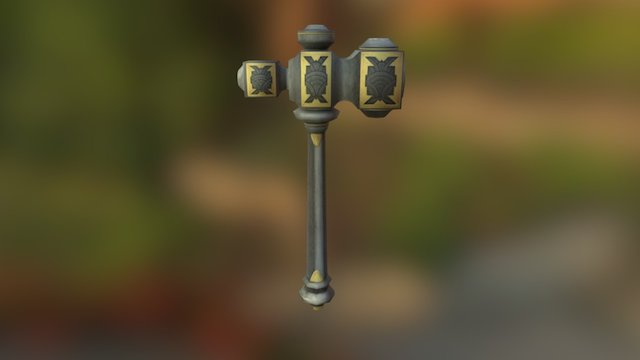 Odin's Hammer 3D Model