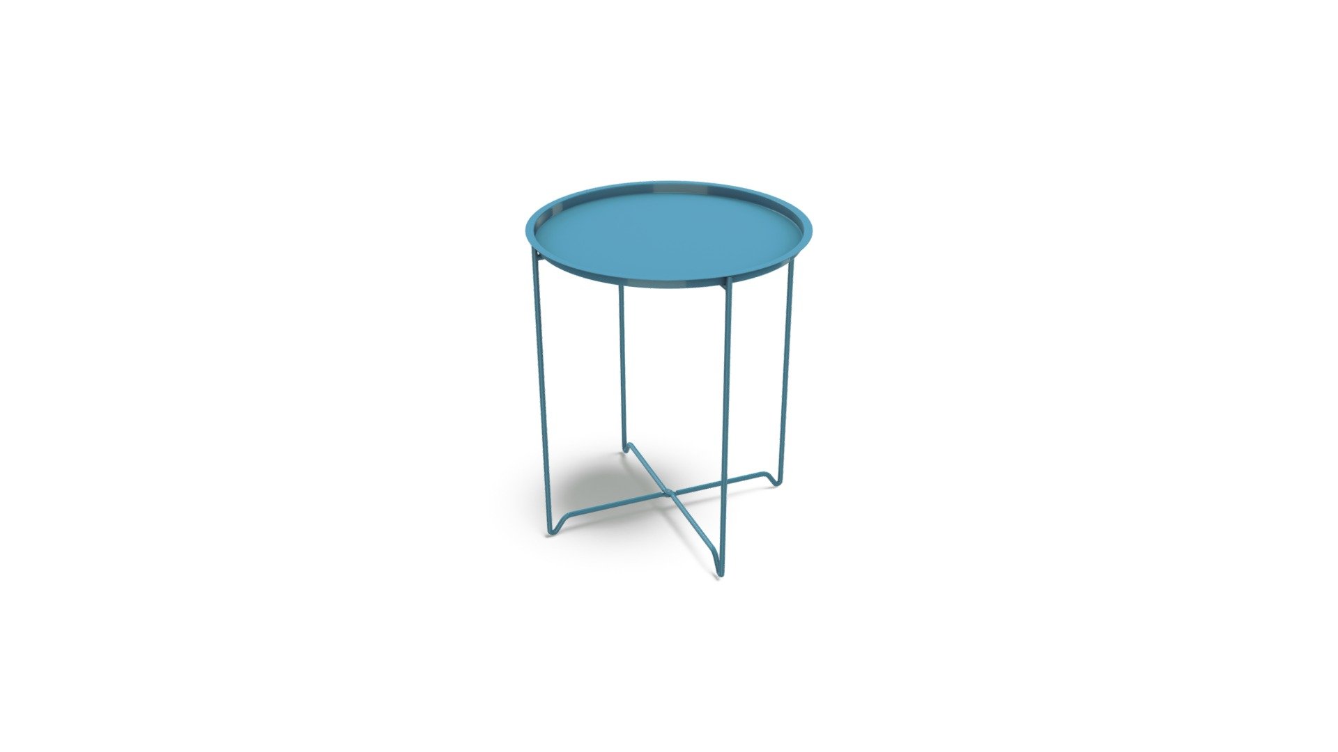 Tango Folding Tray Table, Blue