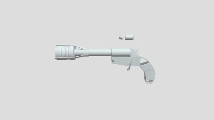 Homemade pistol 3D Model