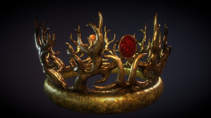 Joffrey's Crown (Gold ver.) 3D Model