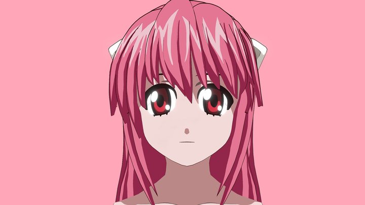 Lucy (from anime Elfen lied) 3D Model