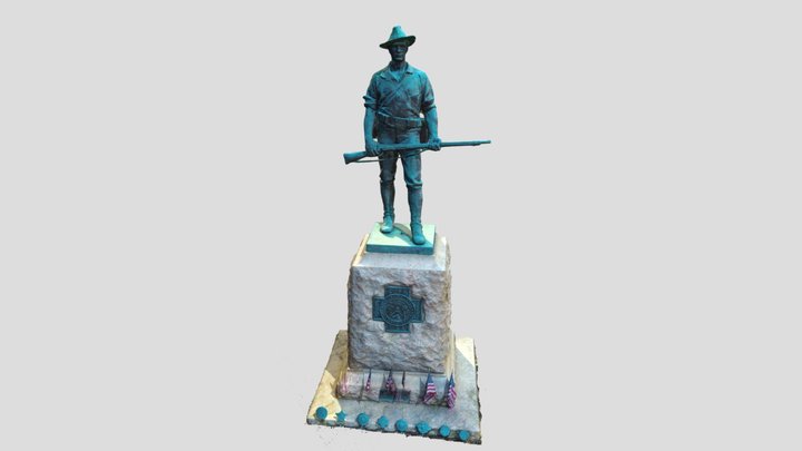 Spanish American War Monument Pottsville, PA 3D Model