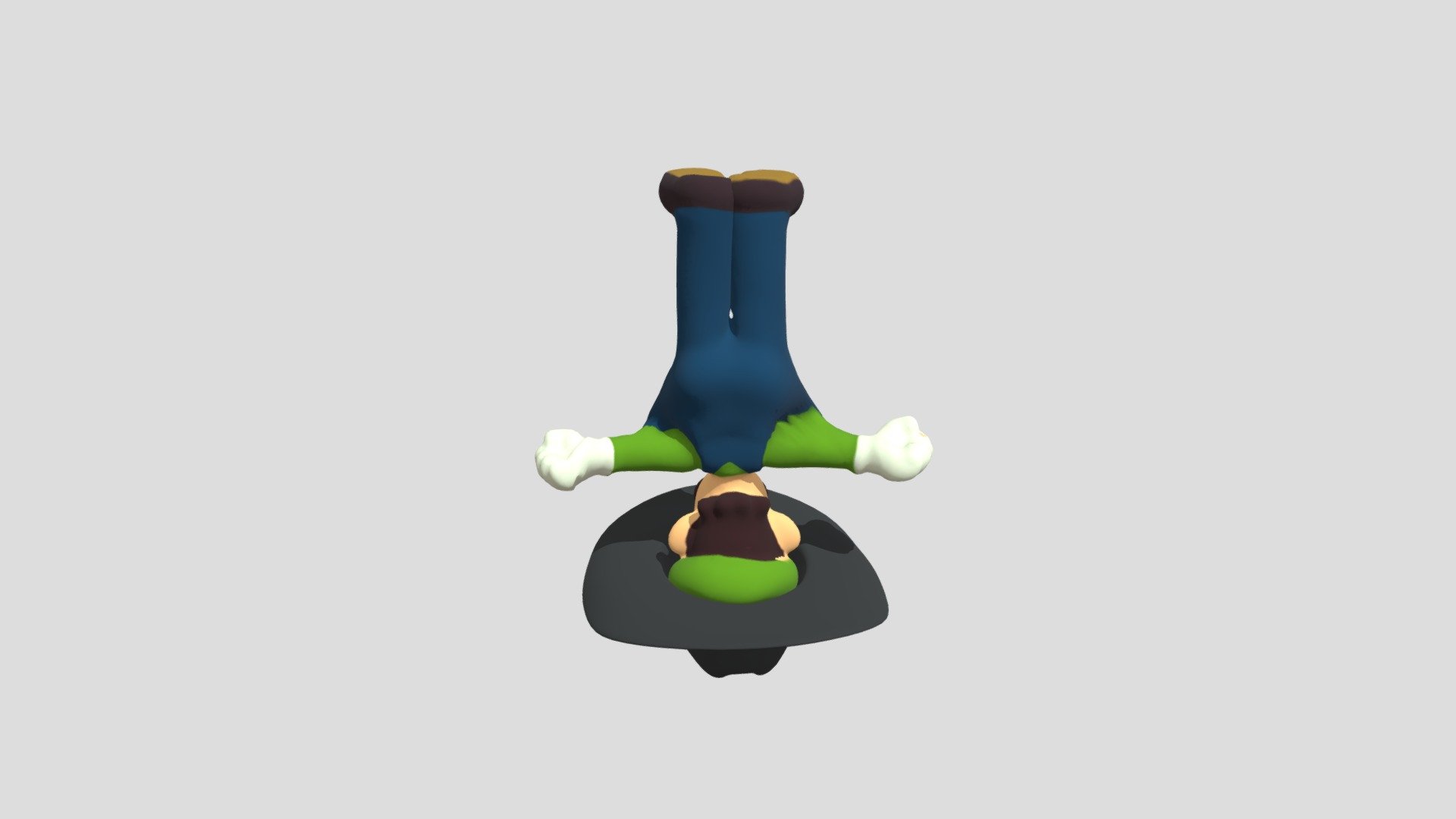 Dancing Cowboy Luigi Meme Model Rigged - Download Free 3D model by ...