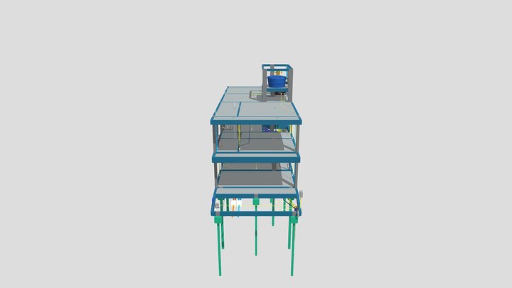 Modelo 3D - Projetos Integrados - Blue 390 3D Model