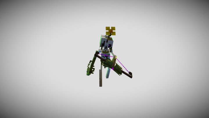 Minecraft Skeleton Redesign 3D Model