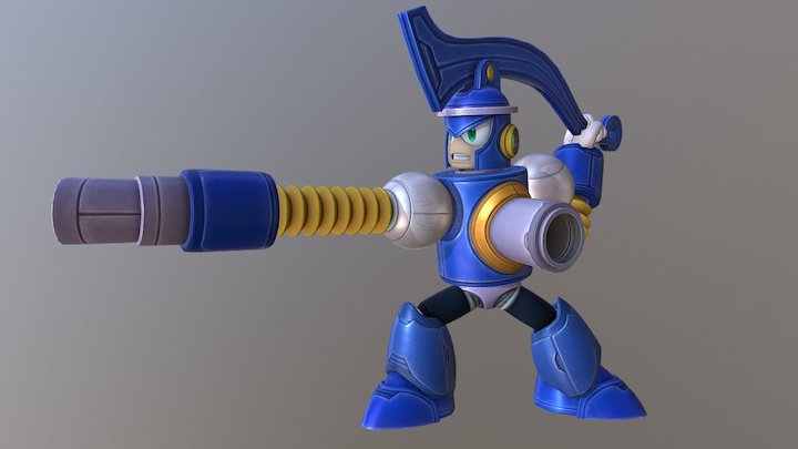 Mega Man 10 - Pump Man 3D Model