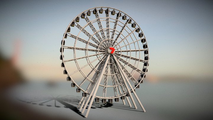 Wheel Of Brisbane Ferris Wheel (Low-Poly) [FREE]