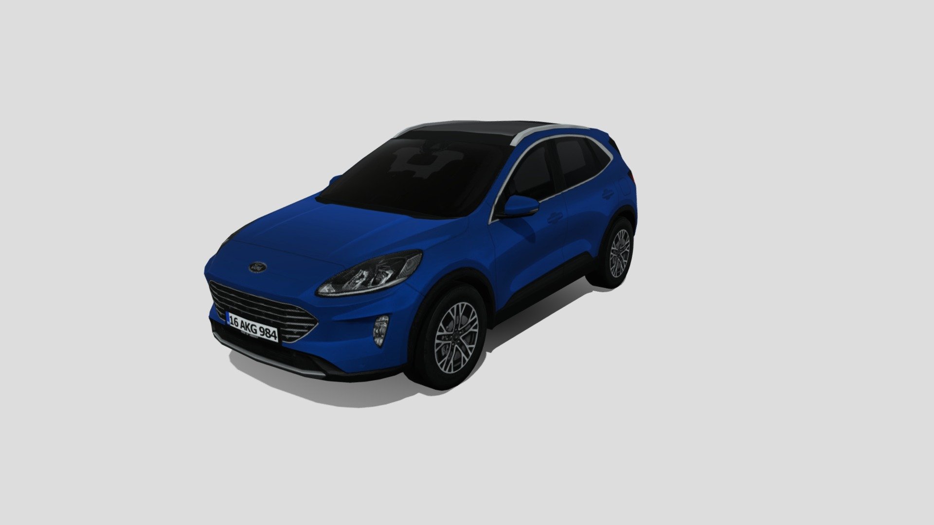 Ford Kuga hybrid ST-Line 2022 3D-Modell - Herunterladen Fahrzeuge
