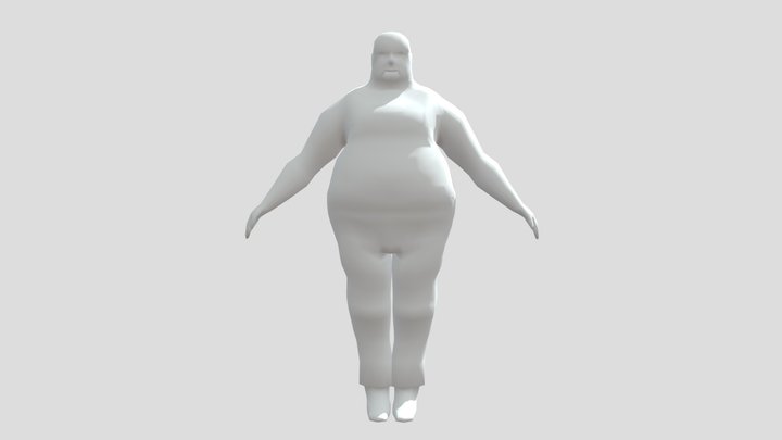 My summer car fat guy rigged 3D Model