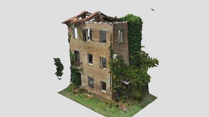 Skydio 3D SCAN - La casa bruciata 3D Model