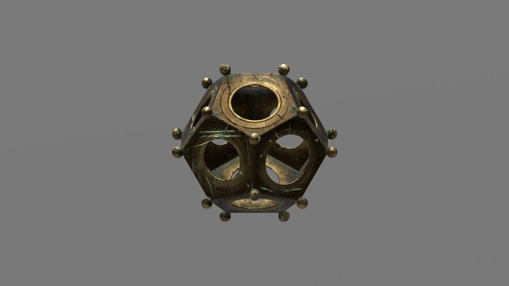 Roman Dodecahedron 3D Model