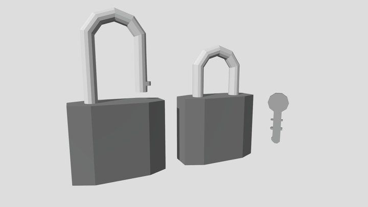 Lock Low Poly FREE 3D Model