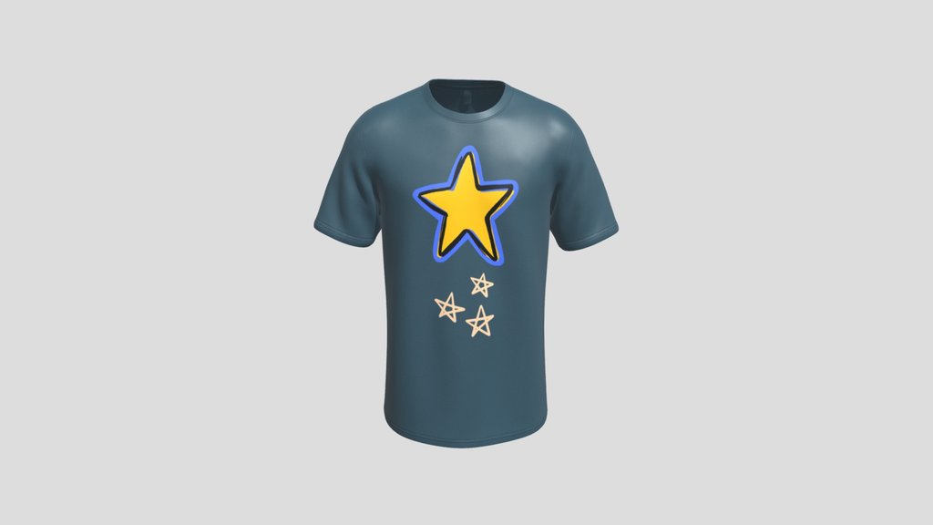 Doodle Star Graphic T Shirt