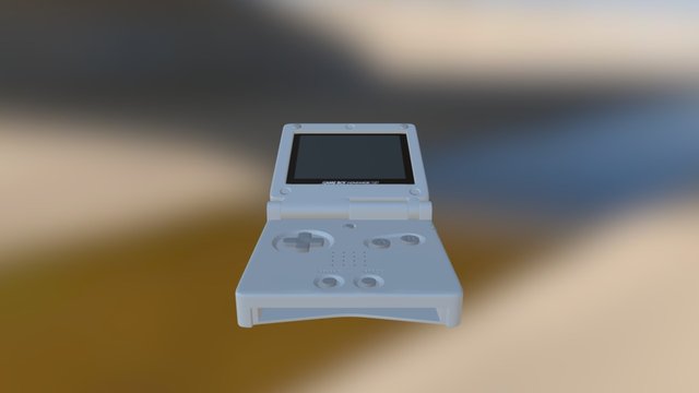Gameboy advance sp 3D Model