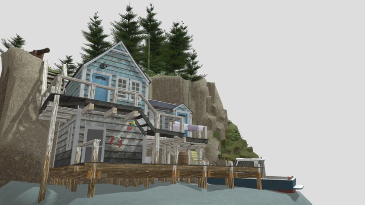 DAE Diorama - By the ocean 3D Model