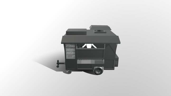 Halal Cart High Res 3D Model