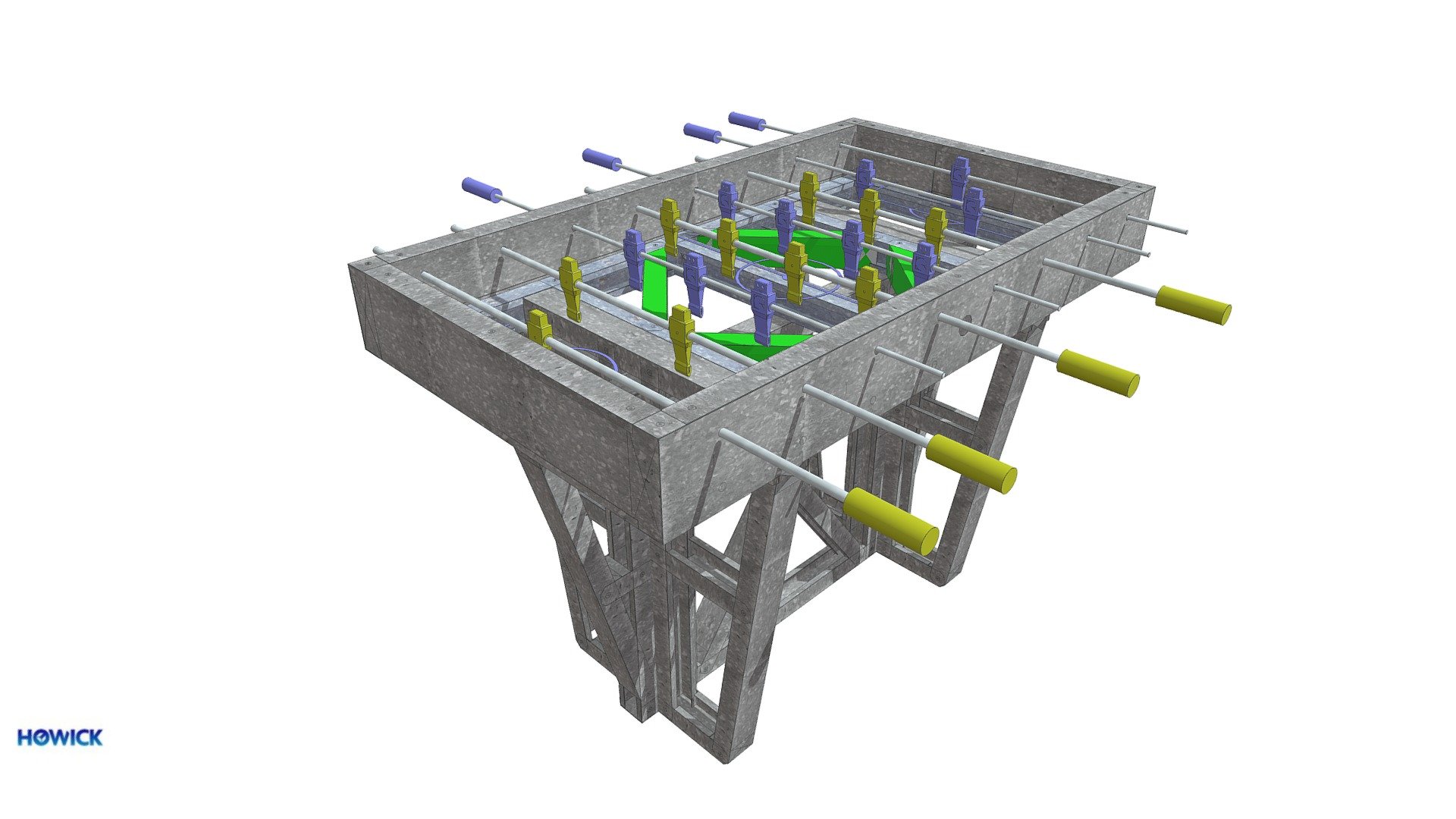 Howick/Strucsoft Foosball Table 3D model by SPEEDFLOOR­® (Speedfloor