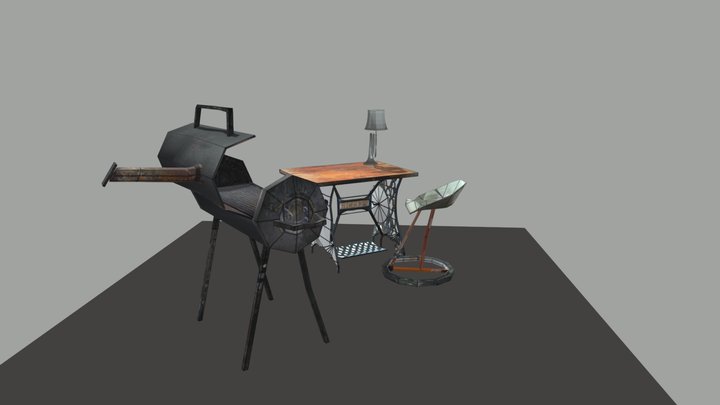 Eco House - Texture_3Simple props 3D Model