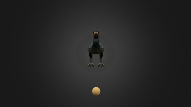 Gastornis_action 3D Model