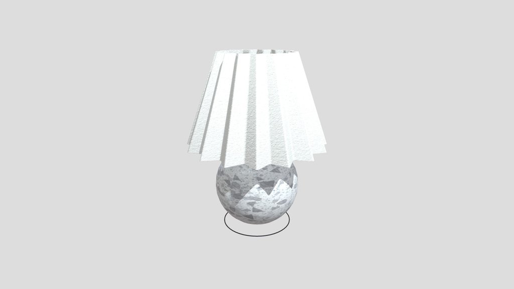 Pleated Night Stand Lamp