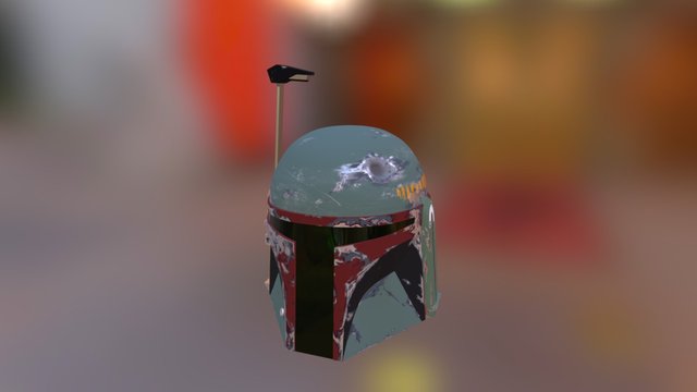 Boba Fett Helmet 3D Model