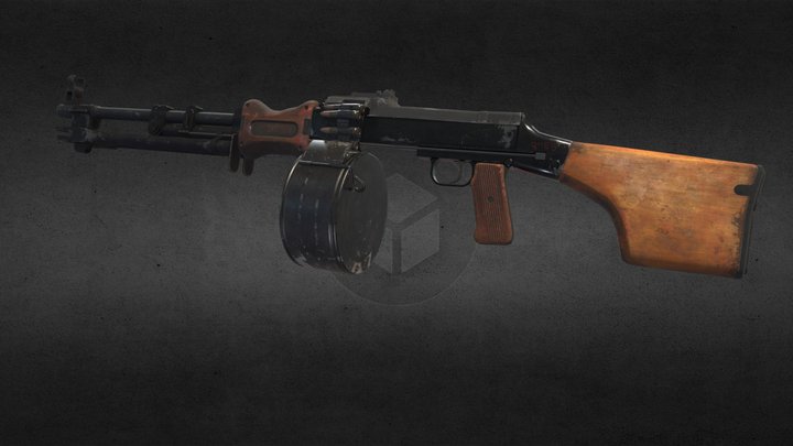 RPD Hand Machinegun 3D Model