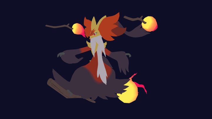 Mega Delphox (ZA) 3D Model