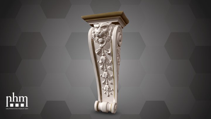 Stucco console with lion's head (NHMW-DOC-00079) – Modello 3D gratuito STL