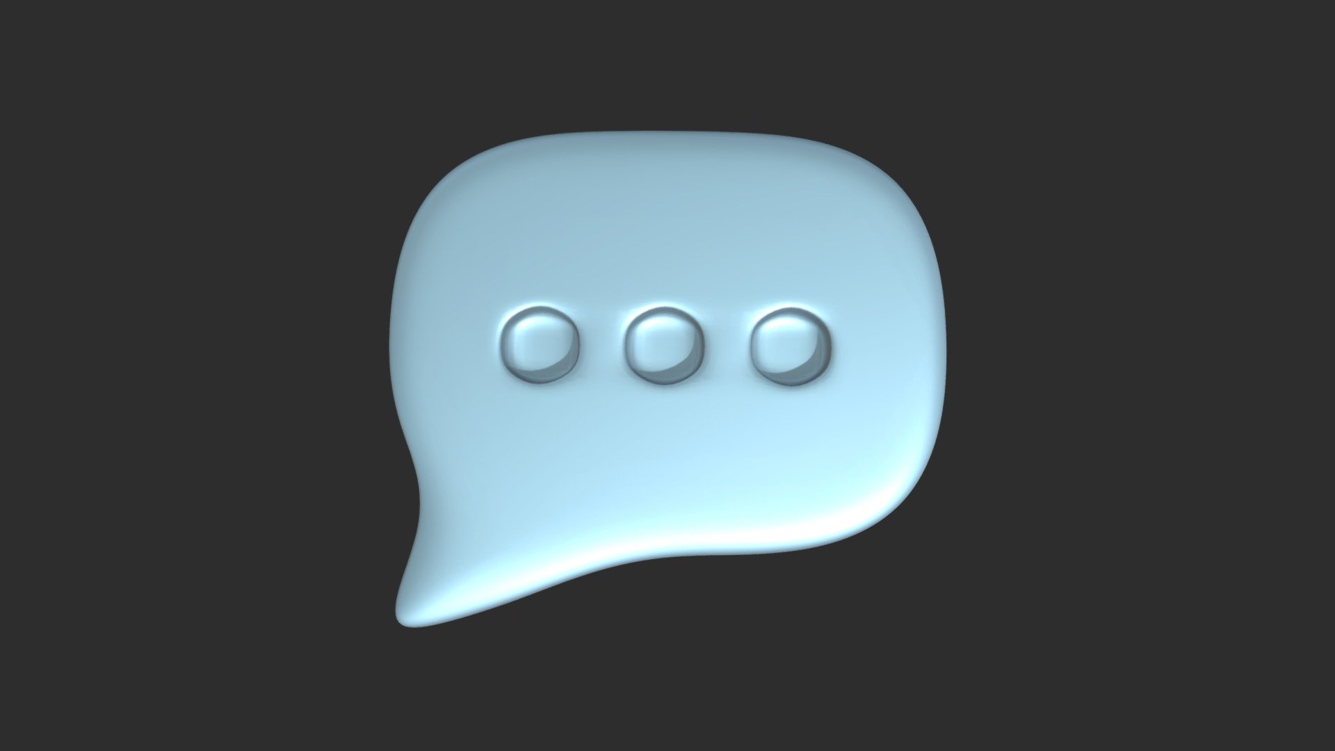 Typing Bubble (3D Icon)