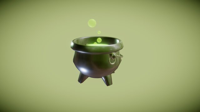 Witch's Cauldron 3D Model