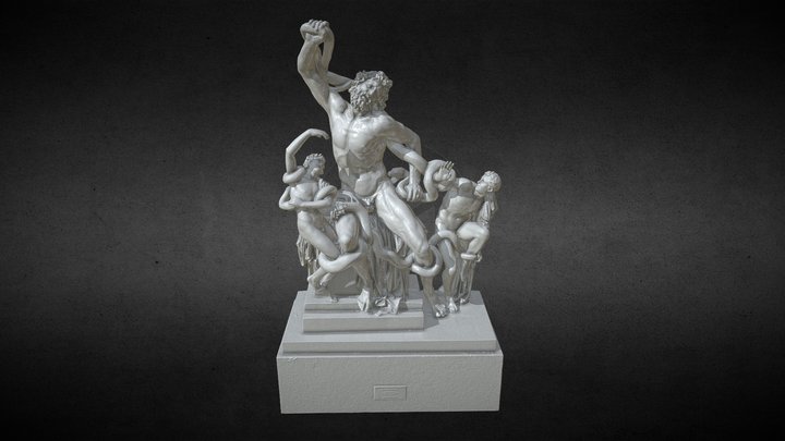 Laocoonte y sus hijos 3D Model