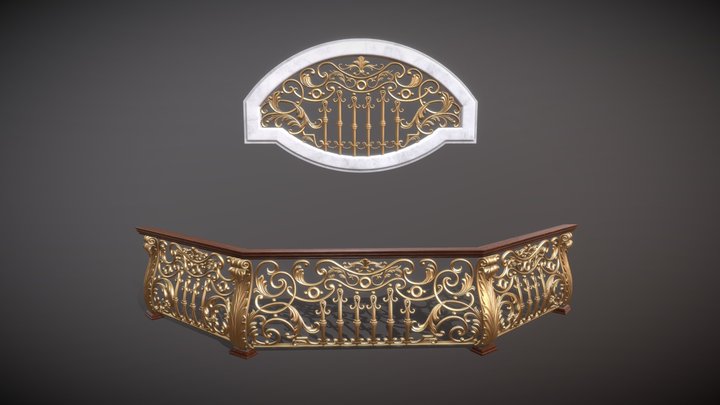Forged Railings 3D Model